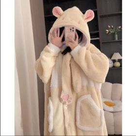 Coral Velvet Pajamas Women's Autumn And Winter