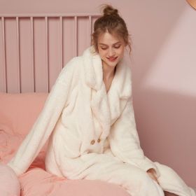 Coral Velvet Pajamas White Ladies' Homewear