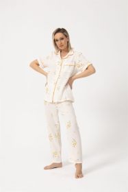 Women's Summer Cotton Short Sleeve Suit