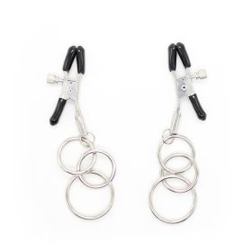Iron Hoop Pendant Sexy Nipple Clamp Couple Training Toys