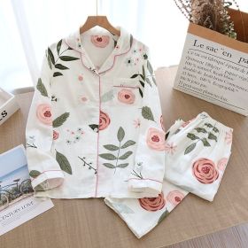 Women's Cotton Gauze Pajamas Spring And Autumn