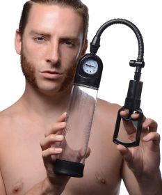 Trigger Penis Pump with Built in Pressure Gauge