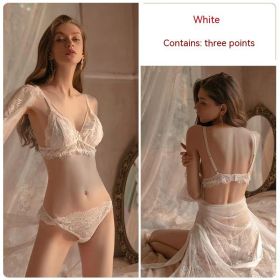 Transparent Lace Thin Pajamas Gathered Together