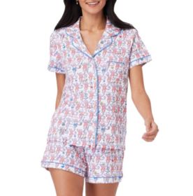 Home Wear Digital Printing Casual Suit (Option: Light blue-XL)