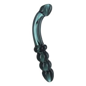 Hamsa Glass Dildo (Style/Color/Size: Smoky Jade)