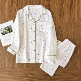 Women's Fashion Cotton Homewear Suit (Option: White Color Paillette-XXL)
