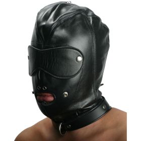 Strict Leather Premium Locking Slave Hood (Style/Color/Size: Small)
